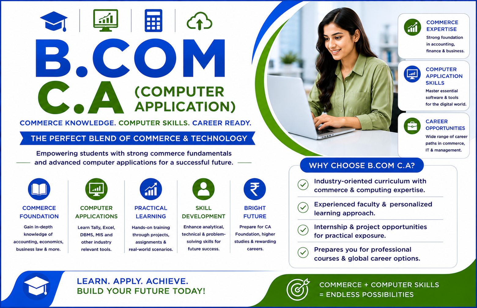 B.COM C.A (COMPUTER APPLICATION)